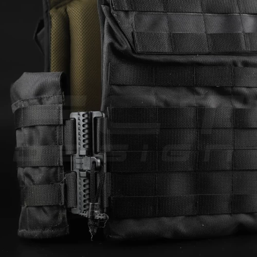 Плитоноска FCT зі швидкоскиданням кордура чорна