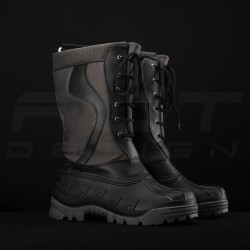 Сапоги Сноубутсы зимние на шнурках непромокаемые серые