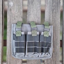 Подсумок на 3 магазина койот MOLLE темно-серый