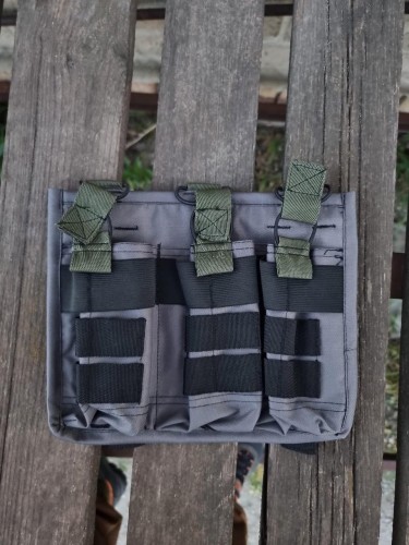 Підсумок на 3 магазини койот MOLLE темно-сірий