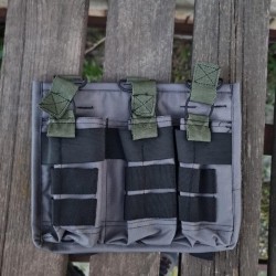 Подсумок на 3 магазина койот MOLLE темно-серый