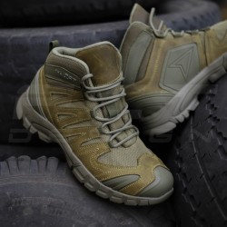 Ботинки тактические зимние FCT Headhunter мембрана GoreTex хаки на меху