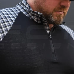 Убакс бойова сорочка URBAN Стрейч в клітинку синя