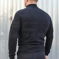 Кофта флис Урбан с молнией под горло Черная