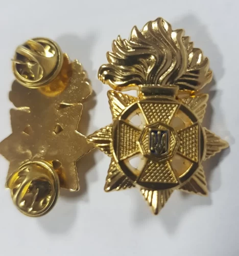 Петлиці на комір Нацгвардії України метал