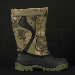 Сапоги Сноубутсы зимние непромокаемые зеленый камуфляж
