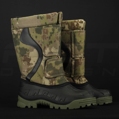 Чоботи Сноубутси зимові водонепроникні зелений камуфляж 40 40