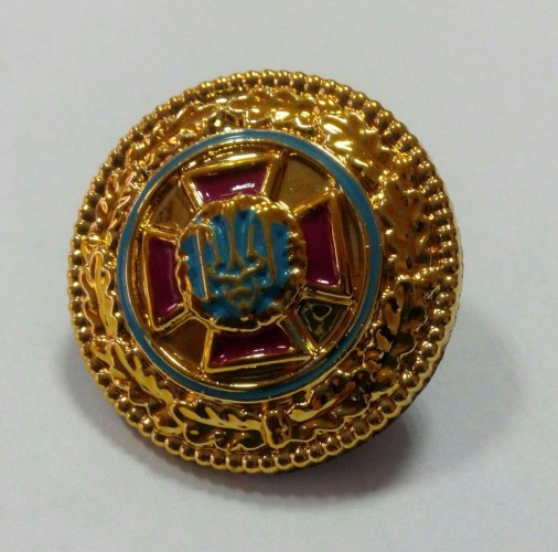 Кріплення на аксельбант хрест малиновий