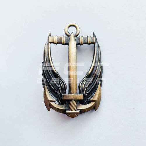 Беретний знак кокарда морської піхоти ВМС метал