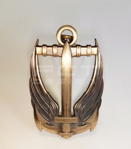 Беретний знак кокарда морської піхоти ВМС метал