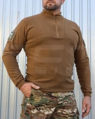 Кофта фліс Урбан з блискавкою під горло Койот