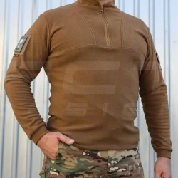 Кофта флис Урбан с молнией под горло Койот