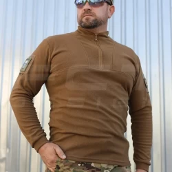 Кофта флис Урбан с молнией под горло Койот