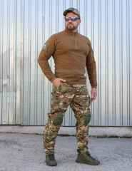 Кофта фліс Урбан з блискавкою під горло Койот