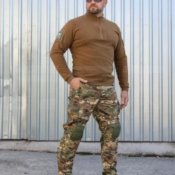 Кофта флис Урбан с молнией под горло Койот