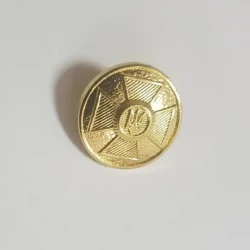 Гудзики хрест золото метал 14мм, 18мм, 22мм