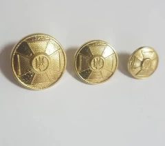 Гудзики хрест золото метал 14мм, 18мм, 22мм