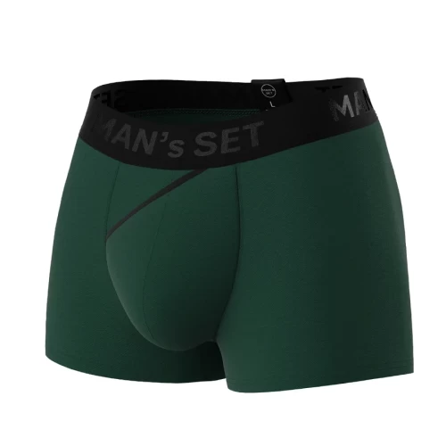 Мужские анатомические боксеры из хлопка Anatomic Classic 2.0 Black Series темно-зеленый S