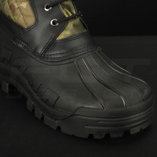 Чоботи Сноубутси зимові водонепроникні низькі зелений камуфляж 40 40