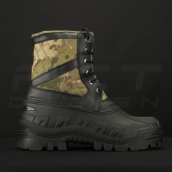 Сапоги Сноубутсы зимние непромокаемые низкие камуфляж зеленый