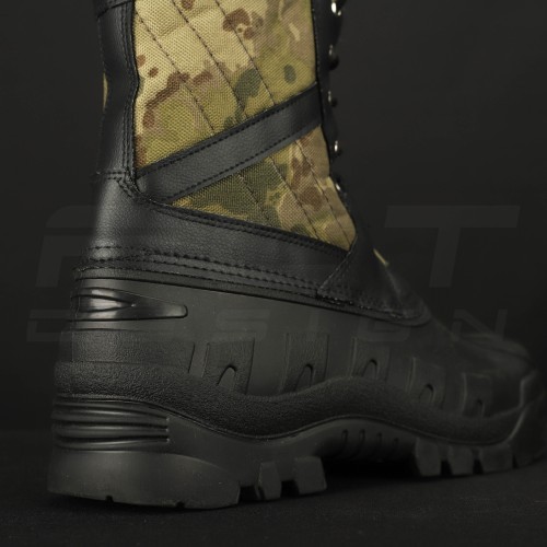 Чоботи Сноубутси зимові водонепроникні низькі зелений камуфляж 40 40