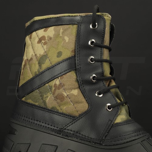 Чоботи Сноубутси зимові водонепроникні низькі зелений камуфляж 40 40