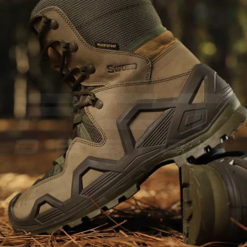 Берці тактичні Single Swords мембрана GoreTex хакі 40  40