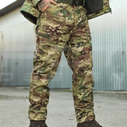 Брюки зимние Хантер Софтшелл Мультикам утепленный термофлис