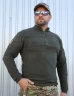 Кофта флис Урбан с молнией под горло Хаки 42