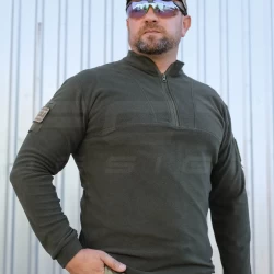 Кофта флис Урбан с молнией под горло Хаки