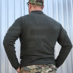 Кофта флис Урбан с молнией под горло Хаки