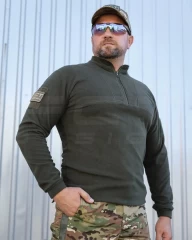 Кофта фліс Урбан з блискавкою під горло Хакі