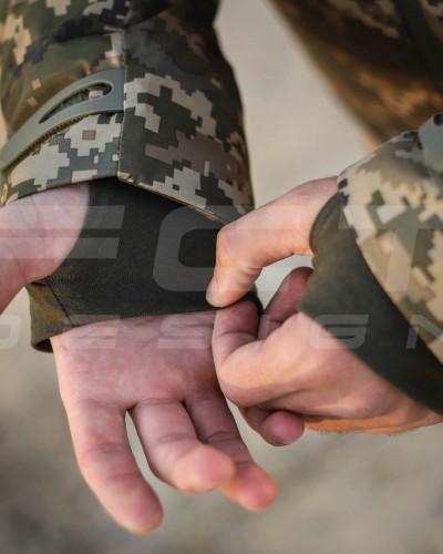 Костюм тактичний зимовий Хантер на флісі Софтшелл піксель ЗСУ 40-42/3 40-42/3