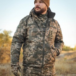 Костюм тактический зимний Хантер на флисе Софтшелл пиксель ВСУ