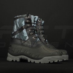 Чоботи Сноубутси зимові водонепроникні низькі синій камуфляж