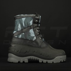 Чоботи Сноубутси зимові водонепроникні низькі синій камуфляж