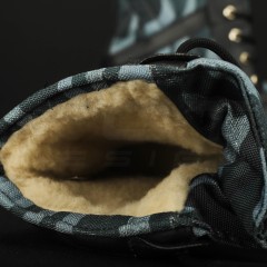 Чоботи Сноубутси зимові водонепроникні низькі синій камуфляж