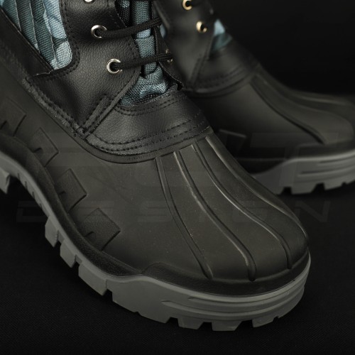 Чоботи Сноубутси зимові водонепроникні низькі синій камуфляж 40 40