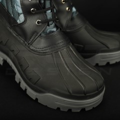 Чоботи Сноубутси зимові водонепроникні низькі синій камуфляж