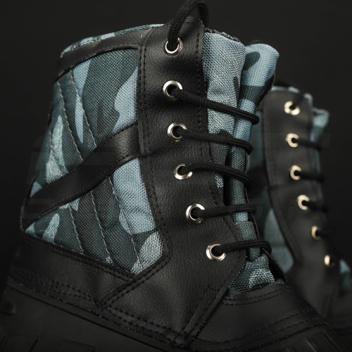 Чоботи Сноубутси зимові водонепроникні низькі синій камуфляж 40 40