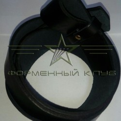 Ремінь під бляху ДМБ. Натуральна шкіра чорний