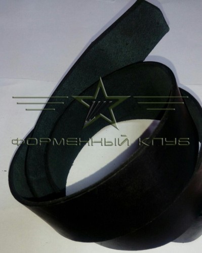 Ремінь під бляху ДМБ. Натуральна шкіра чорний  