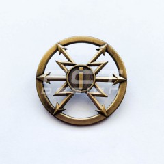 Беретний знак кокарда Радіотехнічних військ та військ зв'язку метал