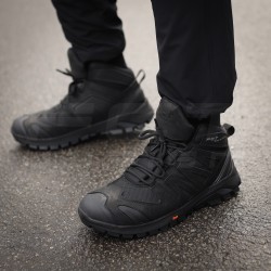 Ботинки тактические зимние FCT Headhunter мембрана GoreTex черные на меху