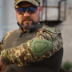 Убакс боевая рубашка CoolPass хаки с налокотниками Хищник пиксель G-0822