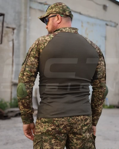Убакс бойова сорочка CoolPass хакі з налокітниками Хижак піксель G-0822 44 44