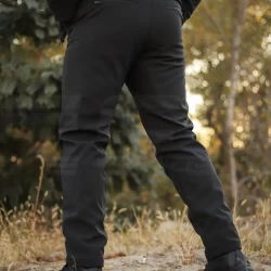 Брюки зимние Хантер Софтшелл черные утепленные термофлис