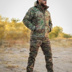 Костюм тактичний зимовий Хантер на флісі Софтшелл мультикам