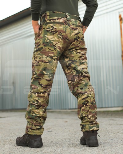 Костюм тактичний зимовий Хантер на флісі Софтшелл мультикам 40-42/3 40-42/3