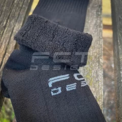 Шкарпетки високі тактичні зимові утеплені з махровим слідом FCT хакі та чорні